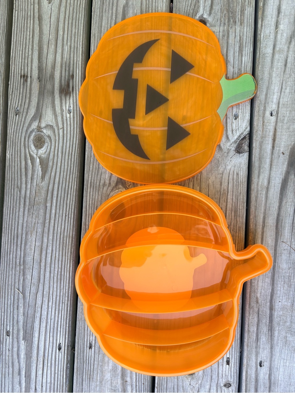 CWC Cook With Color Pumpkin Snackle Box Halloween Snack Container 5-Compartment - Picture 3 of 4